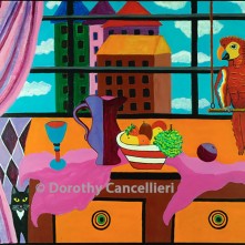 Dorothy-Cancellieri-Parrot-Cat-in-the-Dining-Room-1192b-1